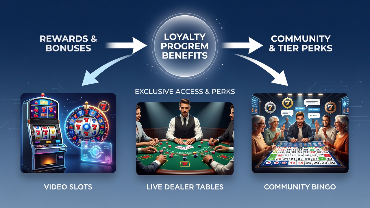 Live dealer table with players earning loyalty points during a session