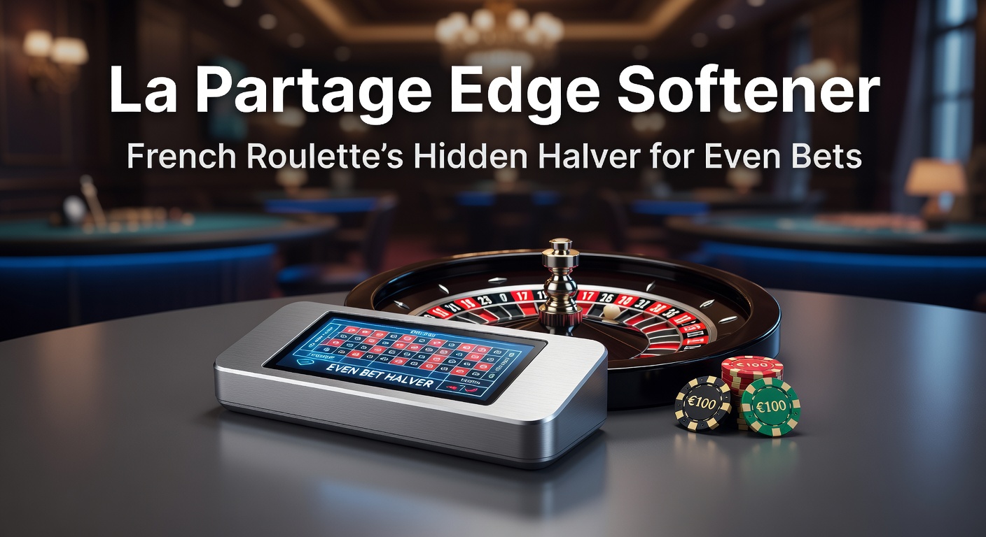 French Roulette table highlighting the La Partage rule in action during a zero outcome