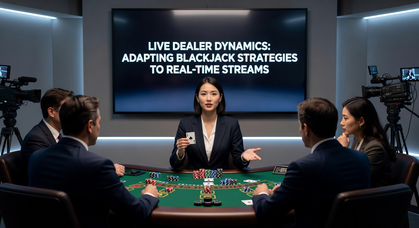 Close-up of a player's interface during a live blackjack stream, showing hand totals, bet options, and chat with the dealer amid fast-paced action
