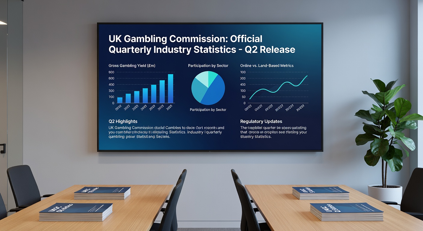 Infographic detailing UK land-based versus remote gambling yields for Q2 2025