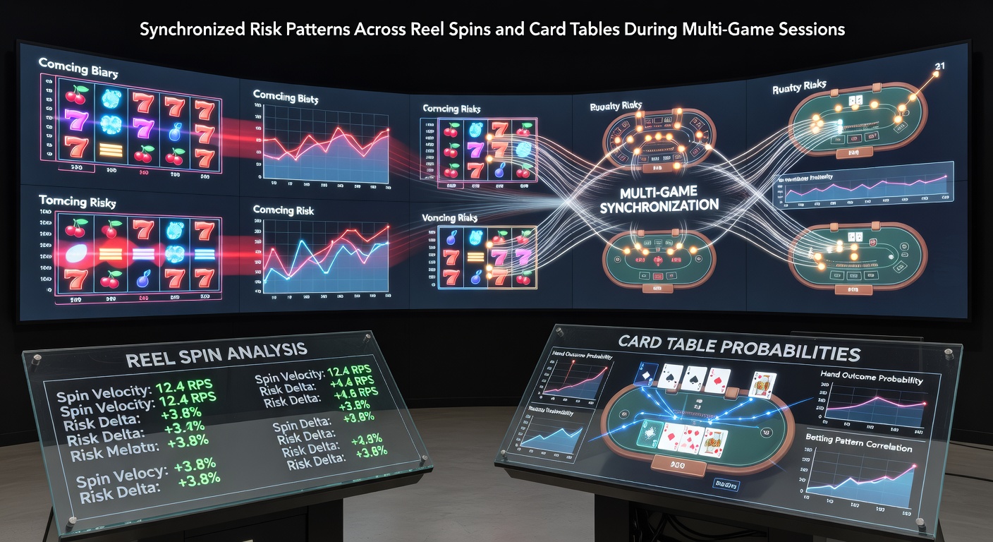 Casino floor showing adjacent slot machines and card tables with players moving between games during extended sessions