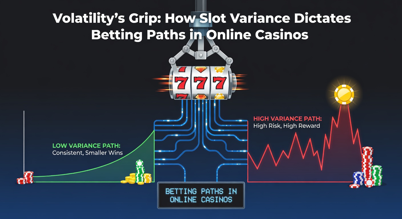 Graph comparing low, medium, and high slot volatility payout distributions over 1,000 spins, highlighting win frequency versus size